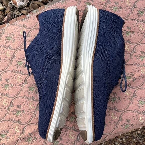 Cole Haan OriginalGrand Wingtip Oxford Shoes 13 M Stitchlite C27960 Blue - Picture 3 of 8